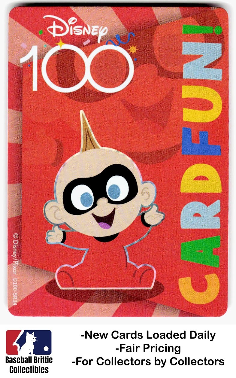 2023 Card.fun Disney 100 Joyful #D100-SR34 Jack-Jack Parr Gli Incredibili