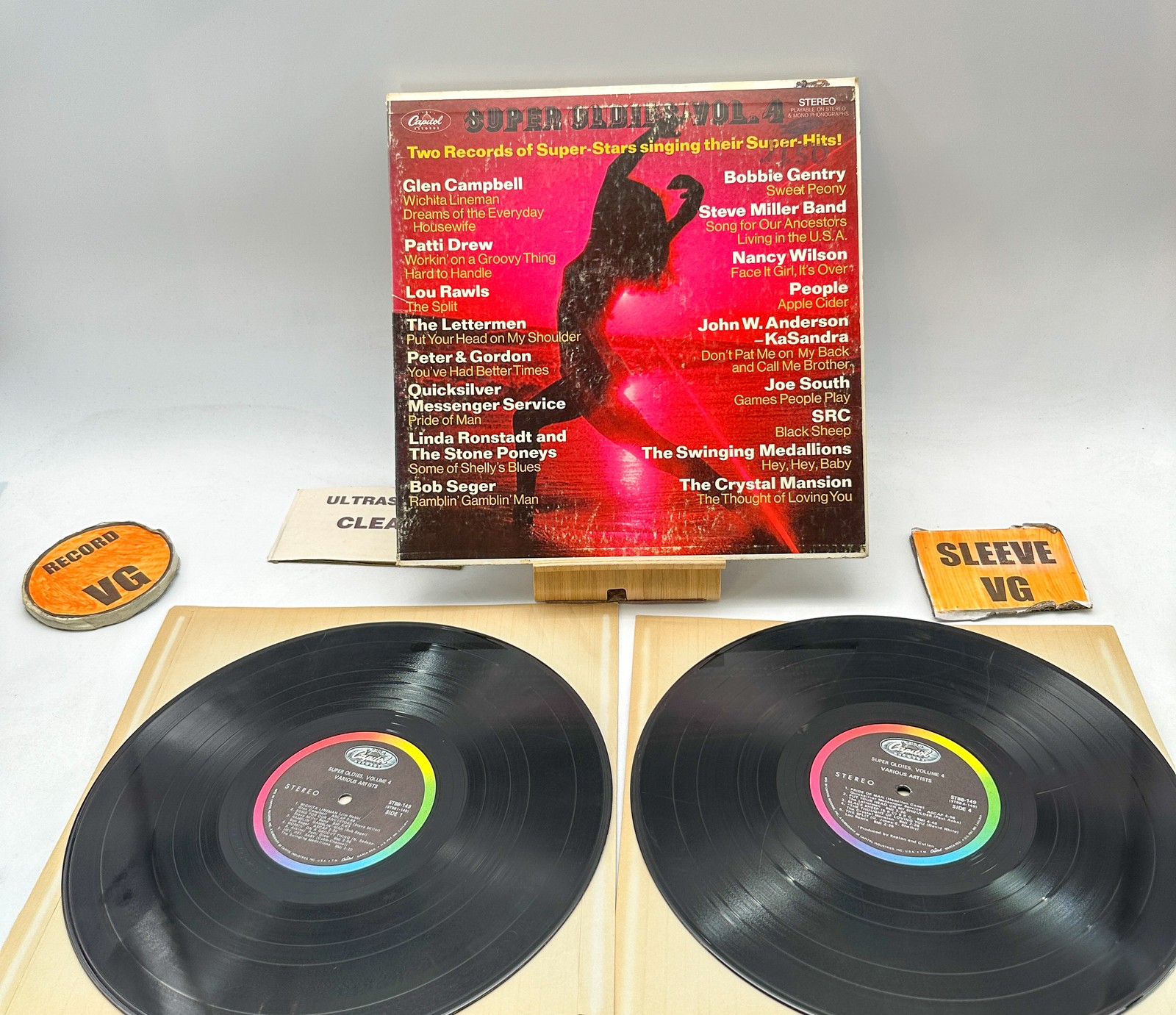 Various- Super Oldies, Vol. 4 VG/VG Ultrasonic Clean 1969 Gatefold