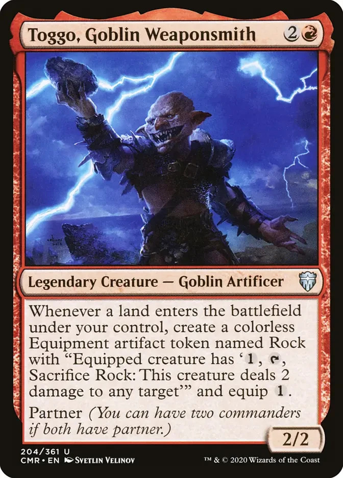 MTG - Toggo, Goblin Weaponsmith - Commander Legends - X1 - (NM) - #M8765