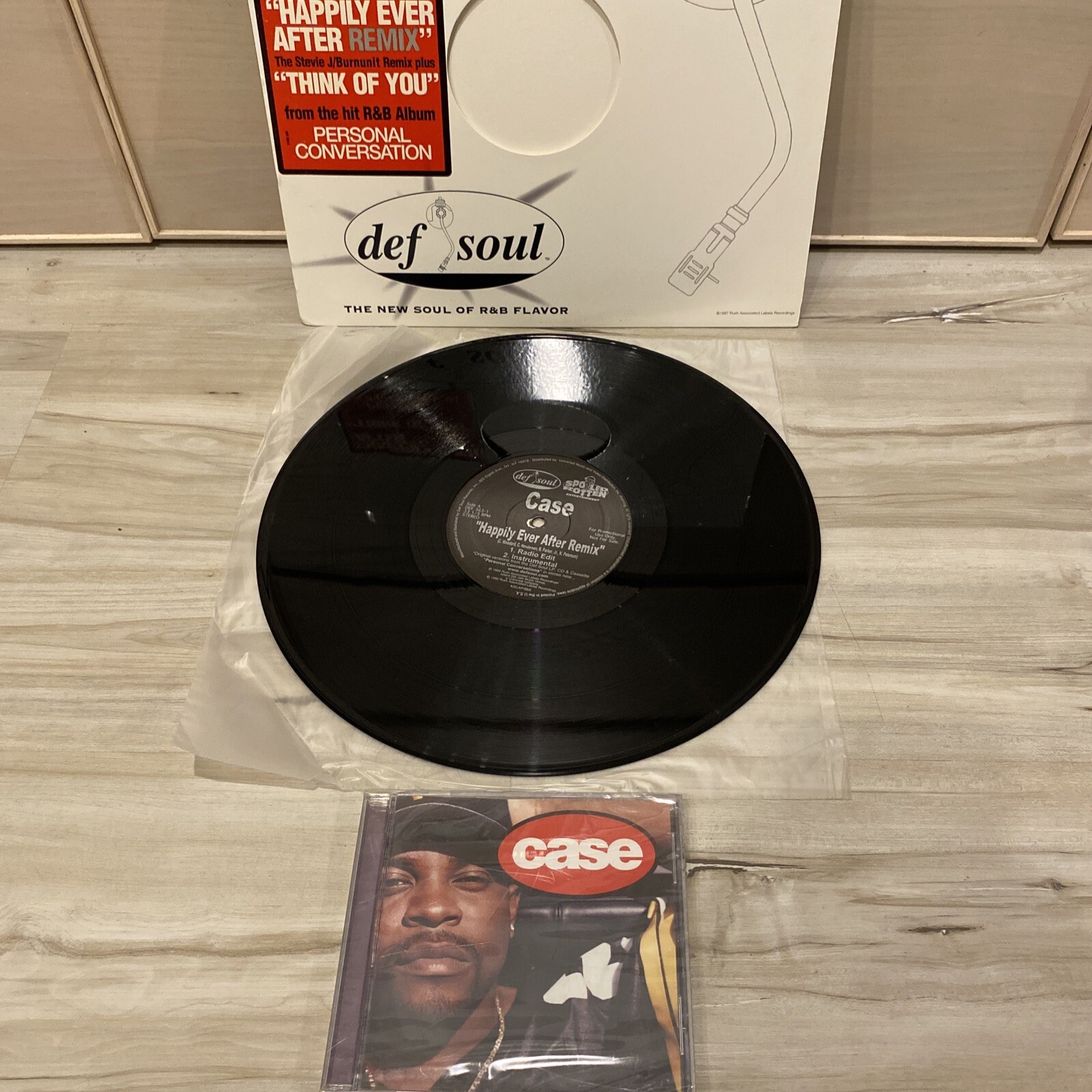 Case CD & Vinyl LOT - Happily Ever Remix Vinyl 12” & Self Titled Sealed Cracked