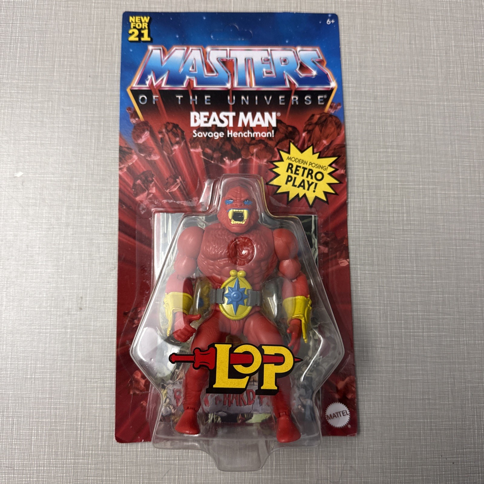 Masters of the Universe Origins Beast Man LOP (nuovo con scatola, sigillato)