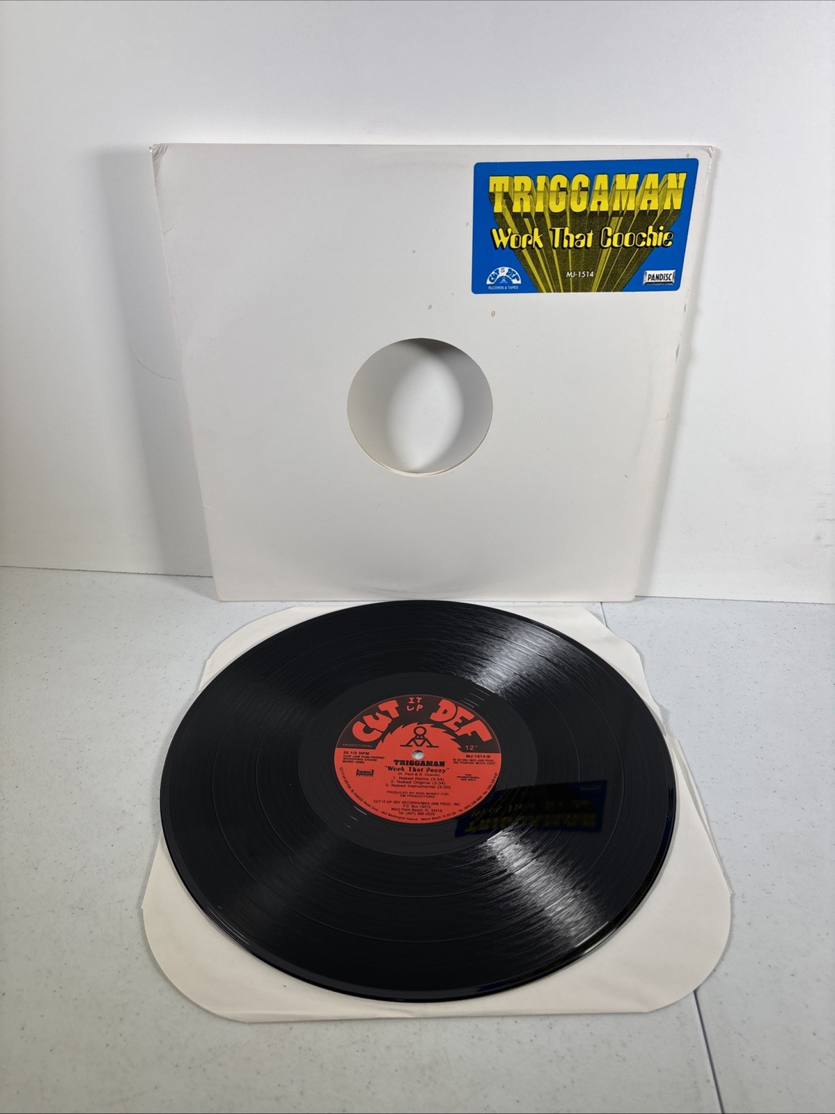 VINYL RECORD ALBUM,PROMO/DEMO, TRIGGAMAN-WORK THAT COOCHIE,12",MJ-1514, 1994