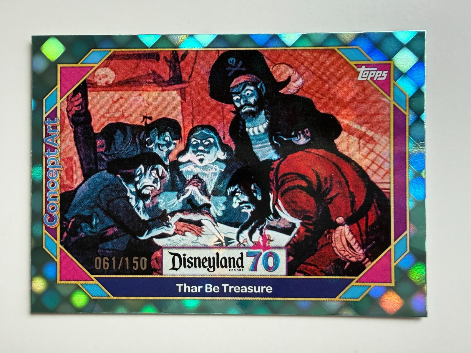 2025 Topps Disneyland 70° Thar Be Treasure Concept Art 61/150