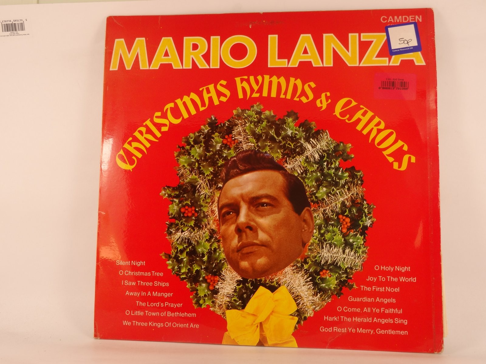 MARIO LANZA CHRISTMAS HYMNS AND CAROLS (429) LP CAMDEN