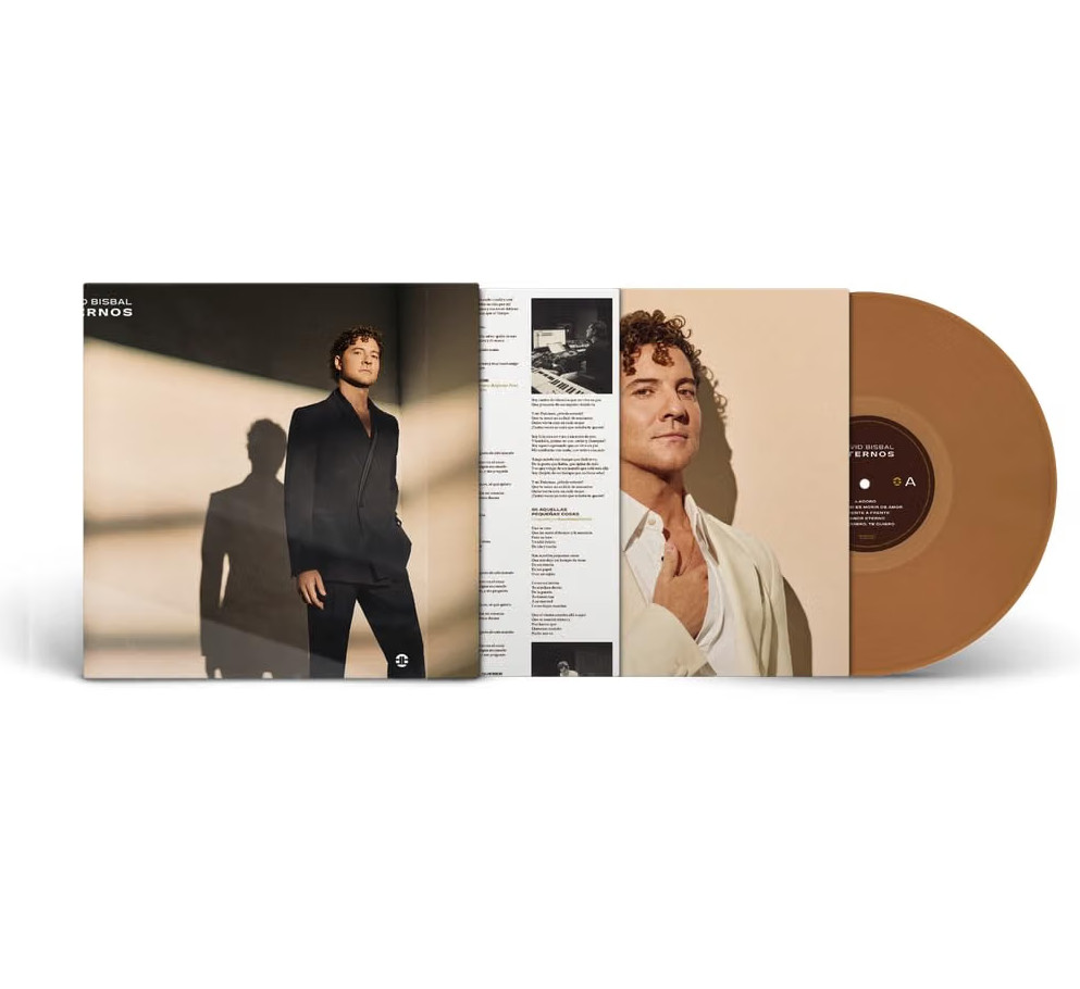David Bisbal DELUXE VINILO OCRE + FUNDA + POSTER Eternos LP 12" NUEVO Preventa