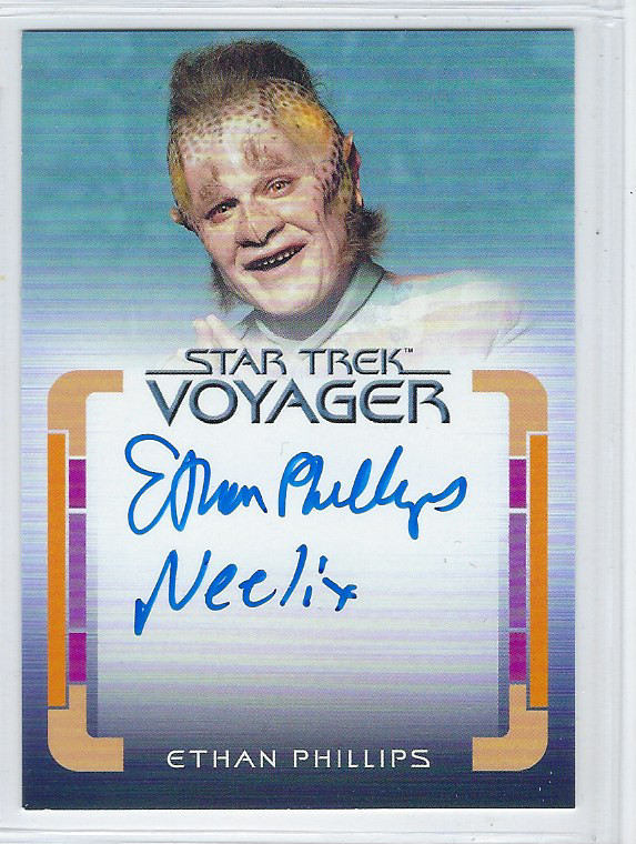 ST Voyager Archives & Inscriptions autograph of Ethan Phillips as Neelix
