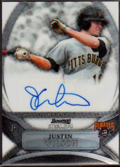 B6710- 2010 Bowman Sterling Prospect Autografi #JW Justin Wilson Auto - NM-MT