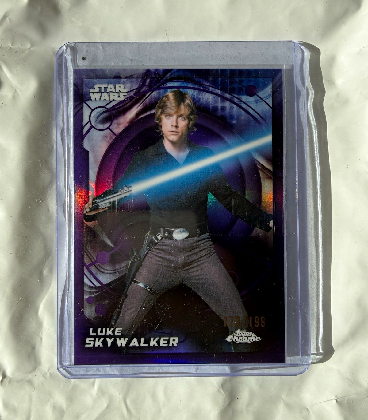 2026 Topps Chrome Star Wars Luke Skywalker Numbered 173/199