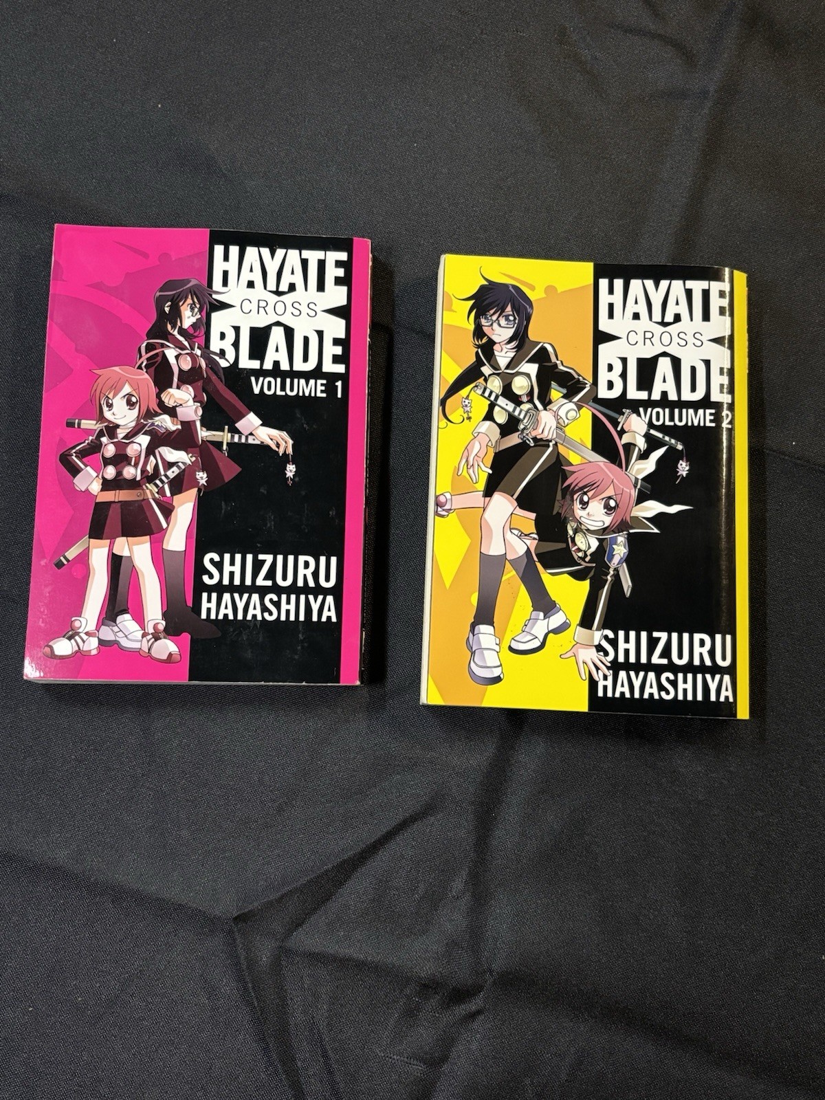 Hayate Cross Blade Manga Vol 1 2 Lotto Shizuru Hayashiya 1° Stampa Sette Mari