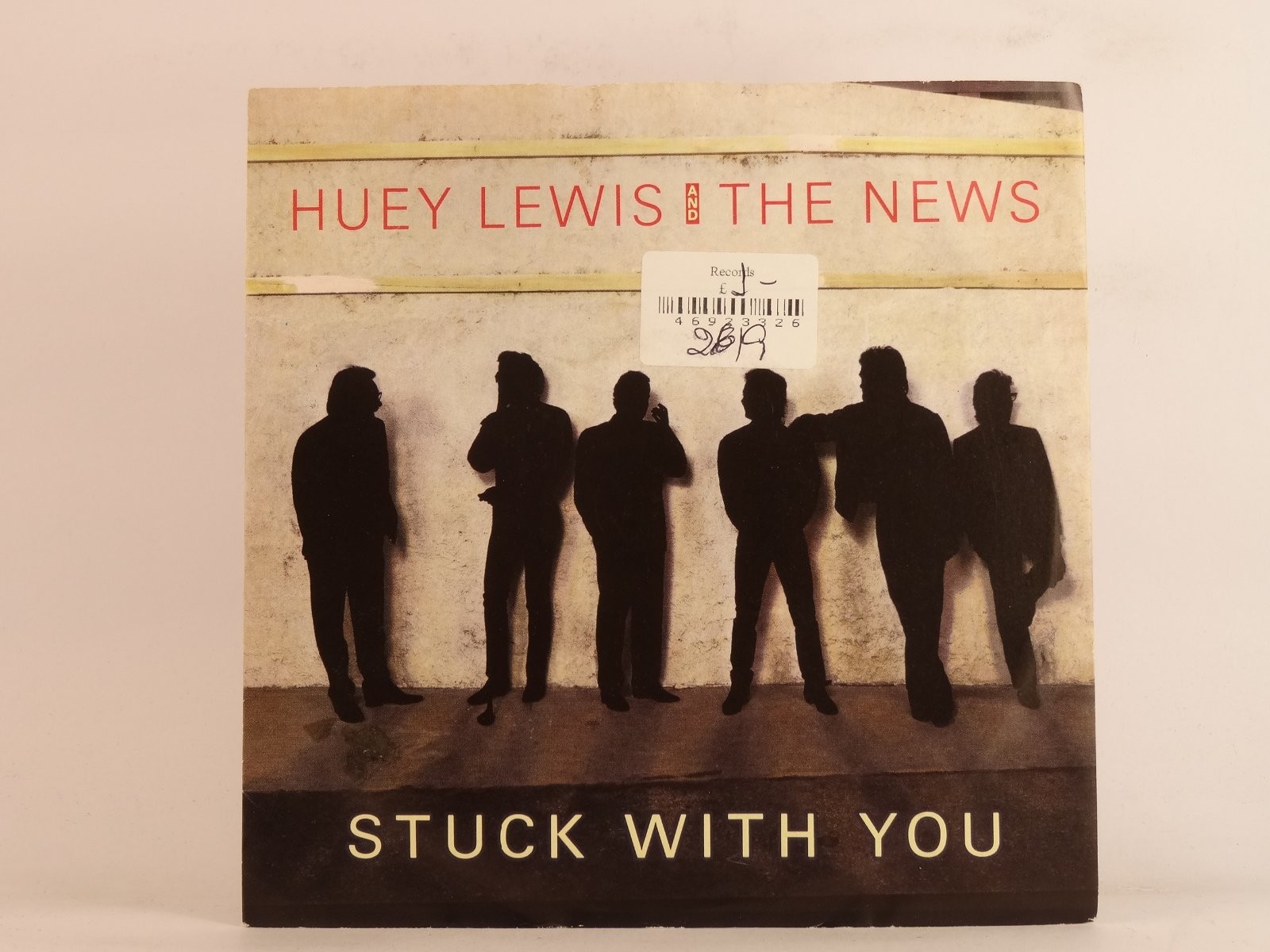 HUEY LEWIS AND THE NEWS STUCK WITH YOU (104) 2 Track 7" Single including Picture
