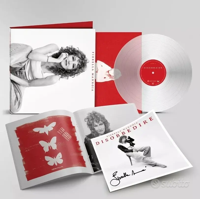 Fiorella Mannoia vinile autografato 
