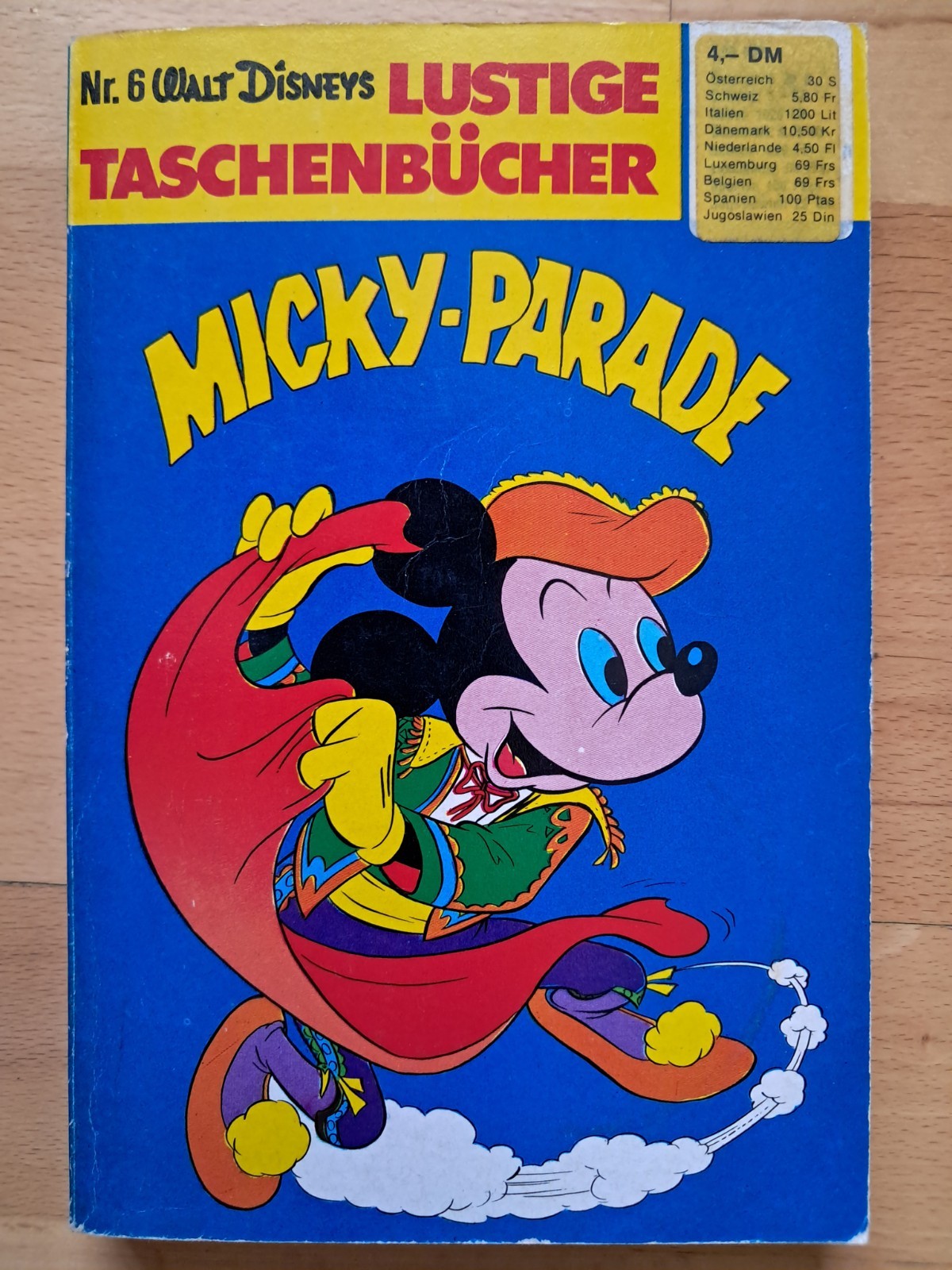 Walt Disney Divertenti libri tascabili n.6 del 1971 Micky Parade - TOP Z1