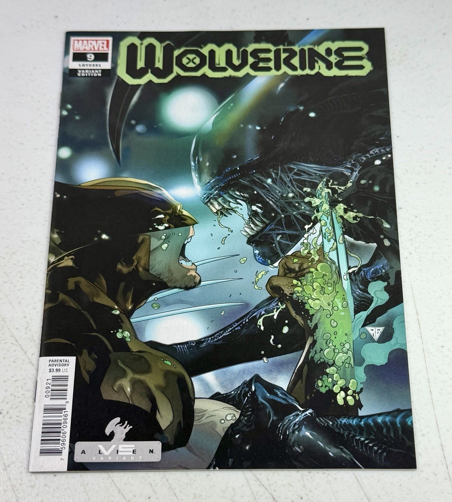 WOLVERINE #9 MARVEL VS ALIEN VARIANTE MARVEL COMICS 1° LEGACY HOUSE