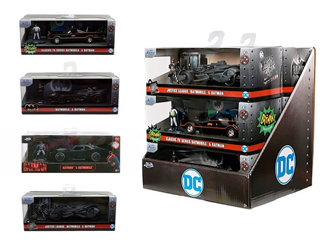 Merchandising Dc Comics: Jada Toys - Batman & Batmobile Die Cast 1/32