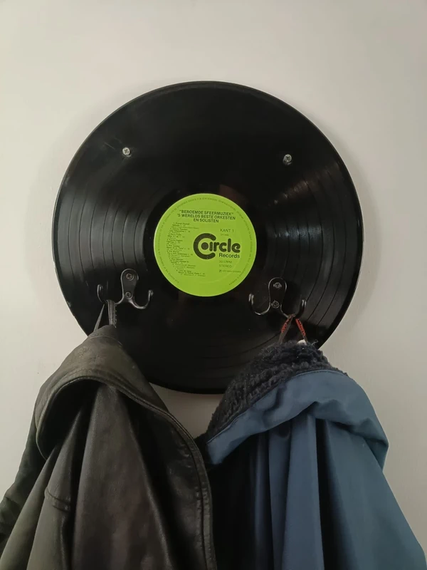 Mooie vintage kapstok vinyl