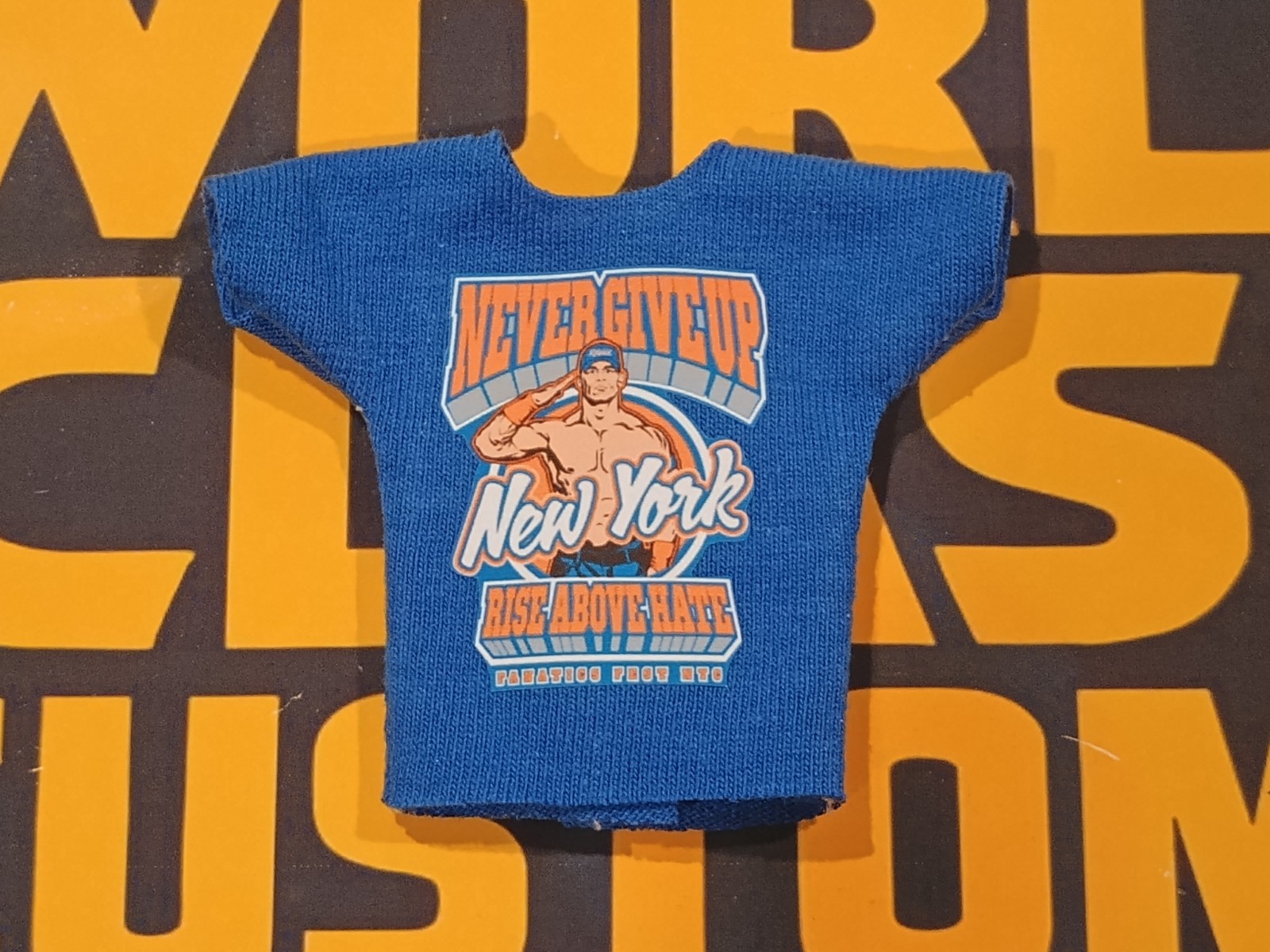 T-shirt personalizzata New York Knicks John Cena Wrestling per action figure WWE Mattel