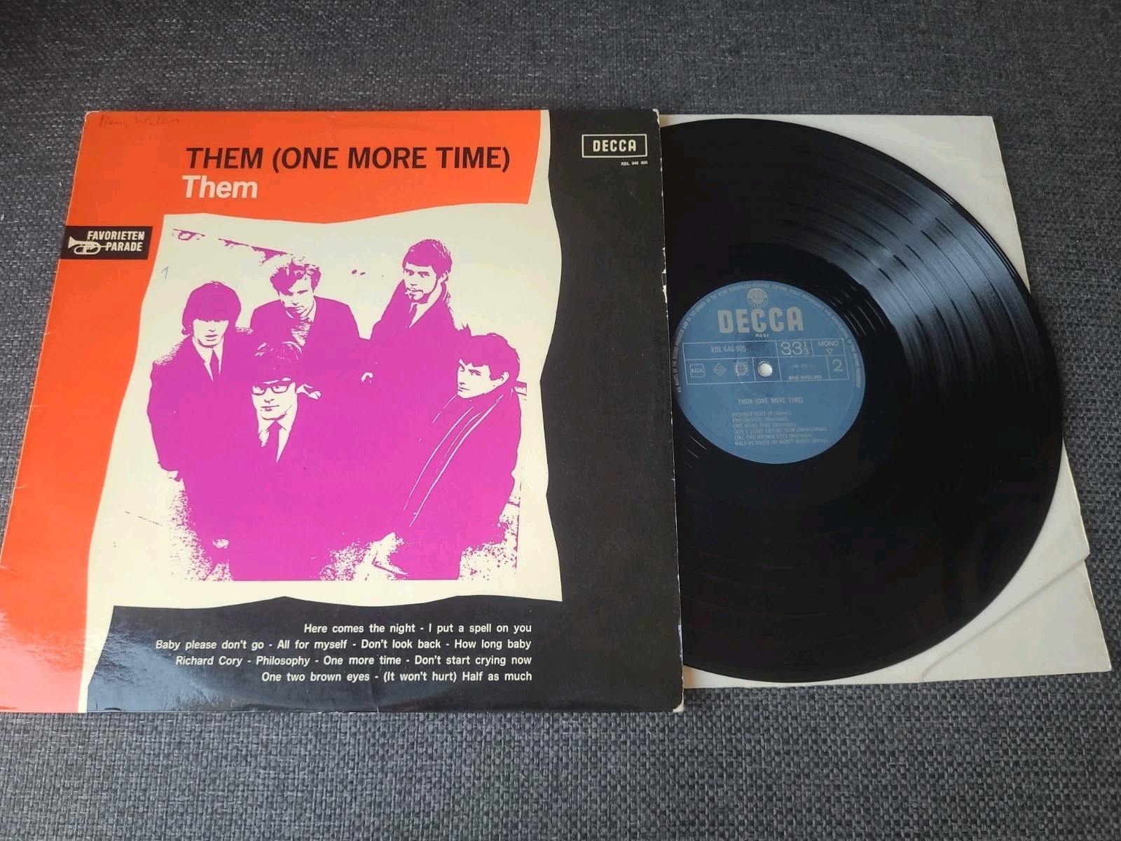 THEM - One more time  ( LP Decca Original 1st press VG / VG+ Beat Rock Rare )