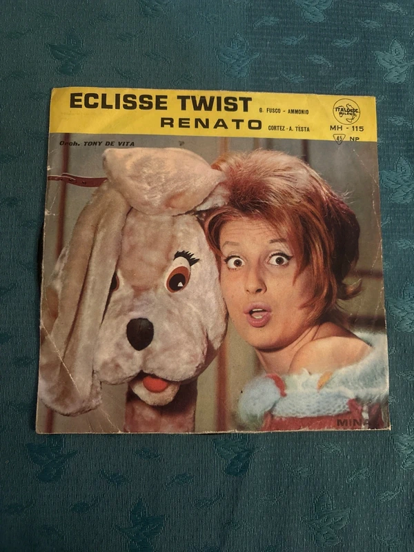 Mina 45 giri italdisc Renato / Eclisse Twist