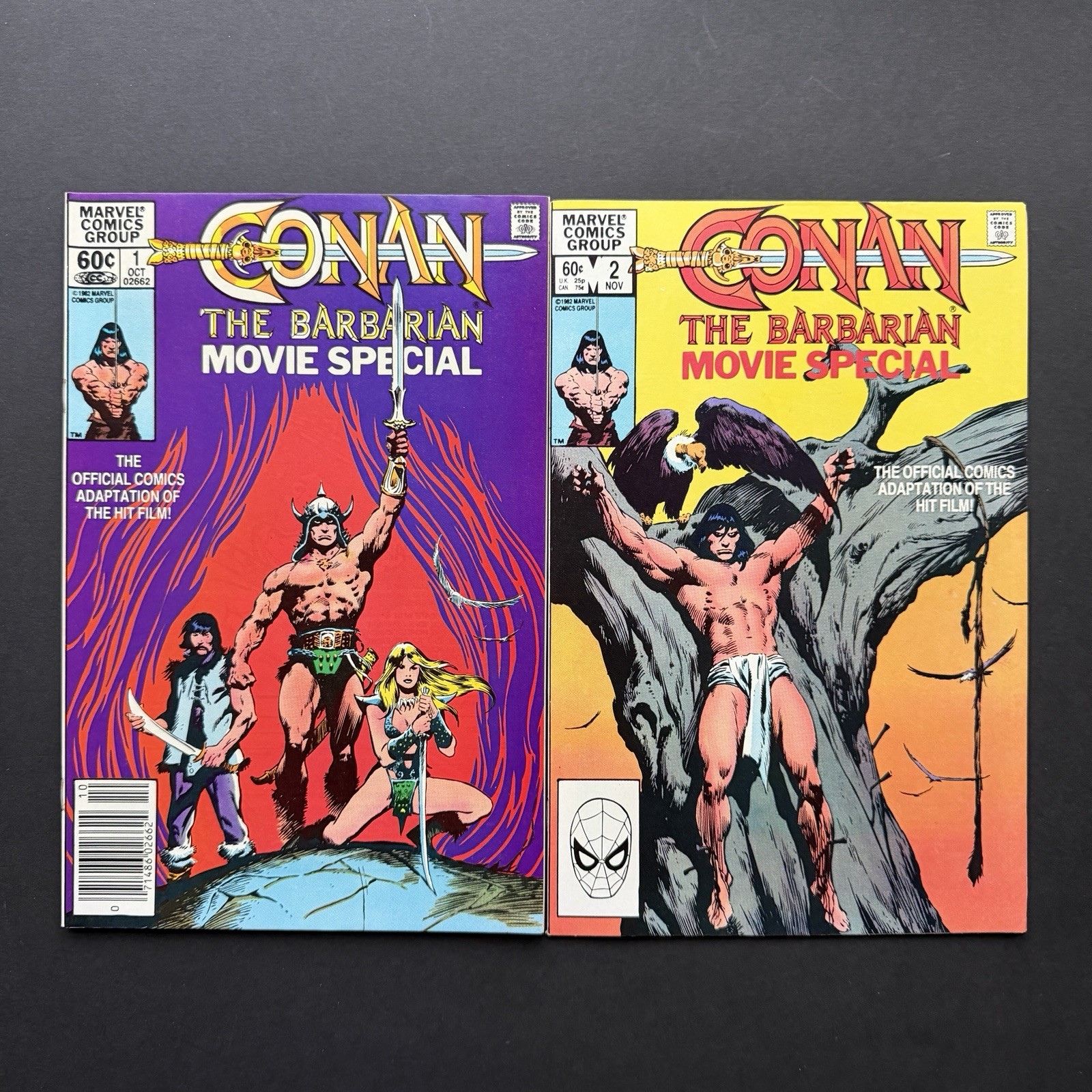 Marvel Comics Conan il Barbaro Movie Special #1 & 2 set completo 2 numeri 1982