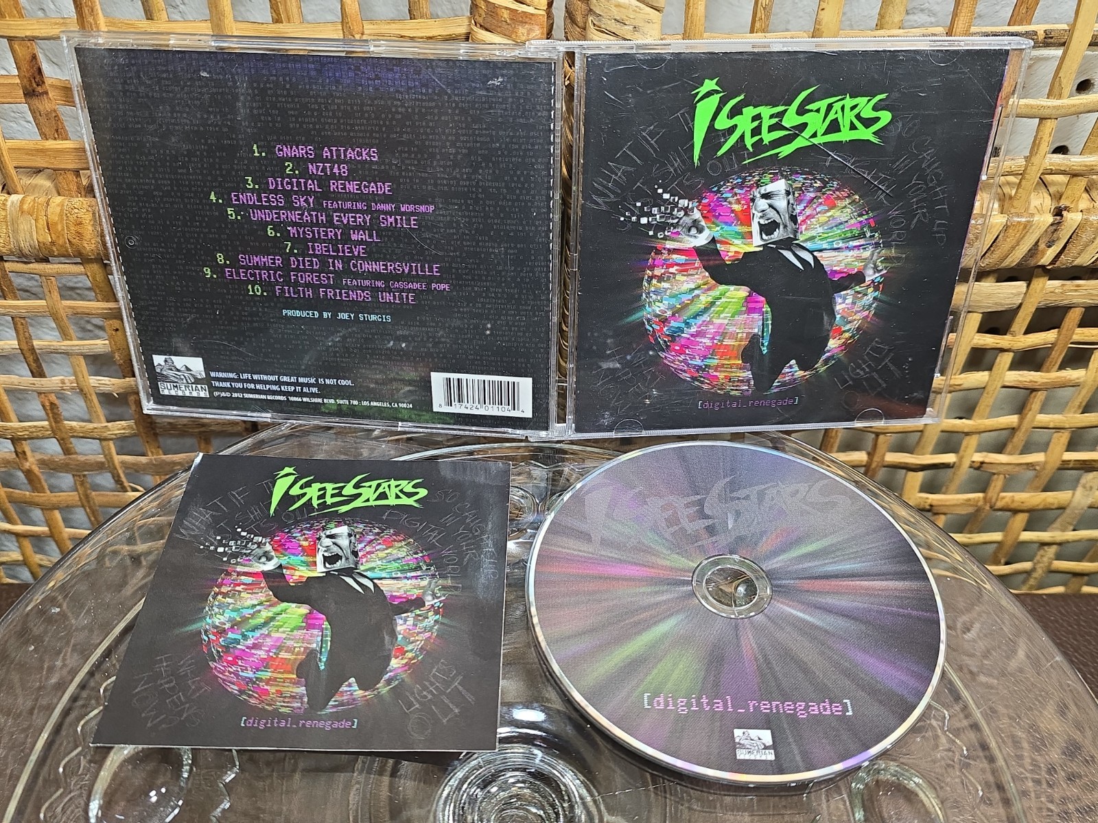 I SEE STARS - DIGITAL RENEGADE (2012 CD) Sticker - Tested Works - Free USA Ship