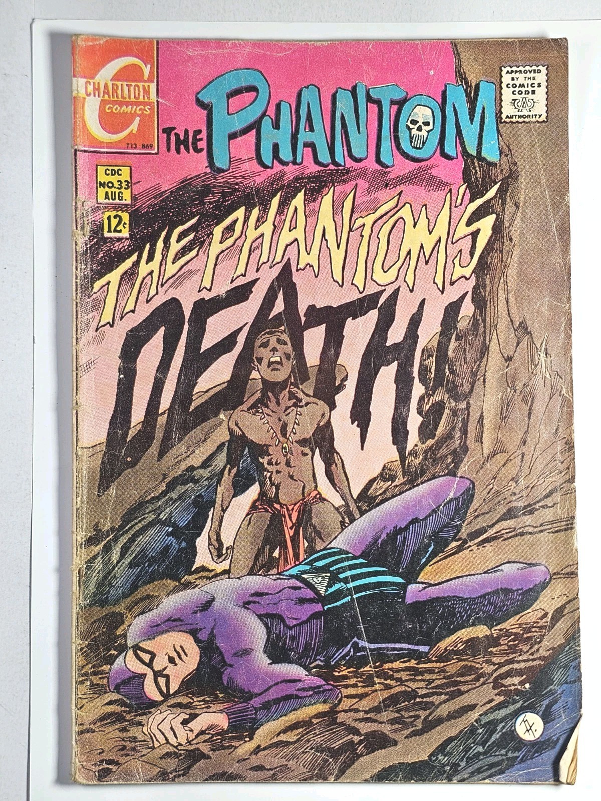 Charlton comics The Phantom Volume 2 #33 1969 The Pantom's Death We Combine Ship