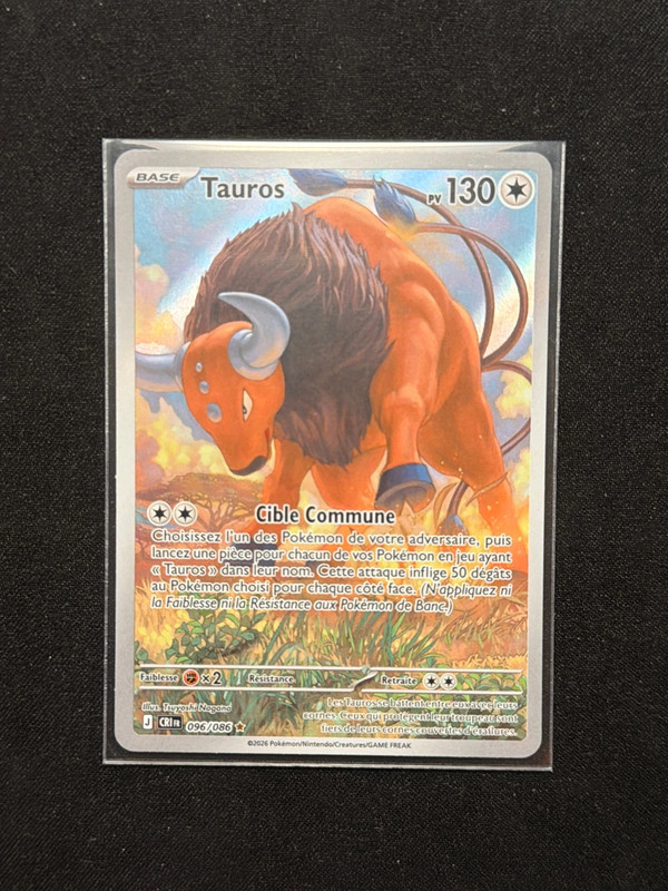 Carte Pokémon Tauros - 096/086 AR - Chaos ascendants