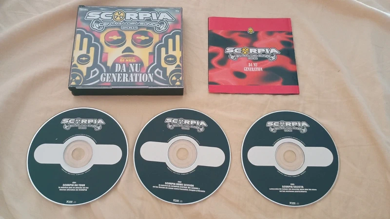 Scorpia Central del Sonido - 7° Aniversario - 3 discos originales - Tempo Music