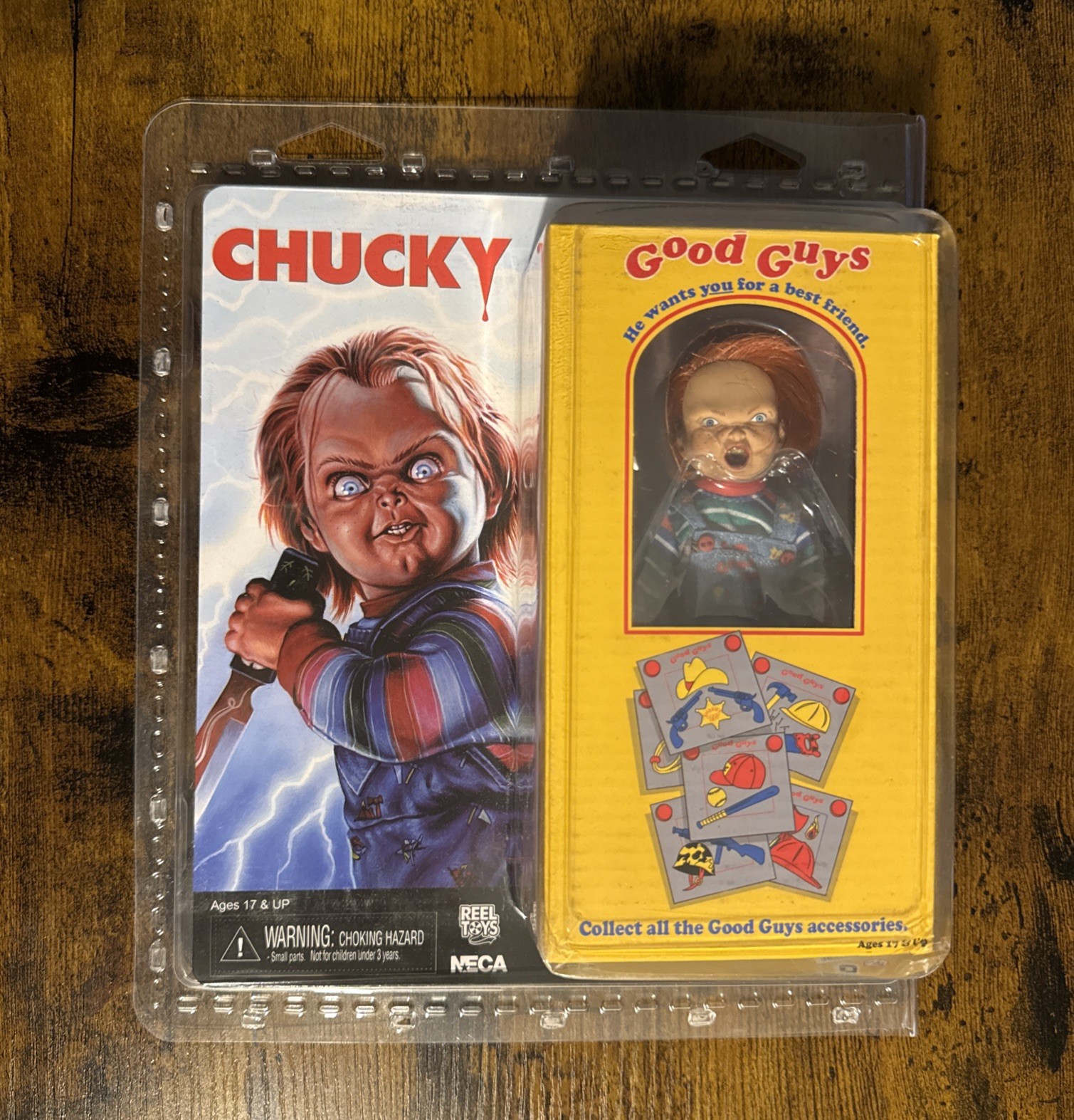 NUOVO! NECA REEL TOYS CHUCKY MOVIE 6" ACTION FIGURE GIOCO PER BAMBINI BAMBOLA BRAVO RAGAZZO