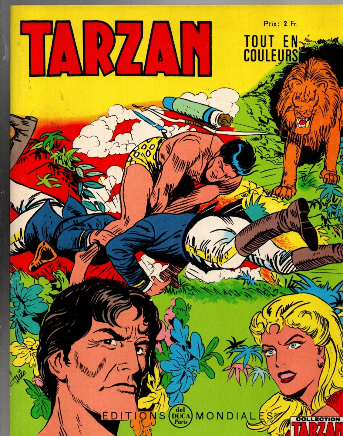 TARZAN Tout en couleurs n°32. Editions Mondiales  1968. Etat neuf