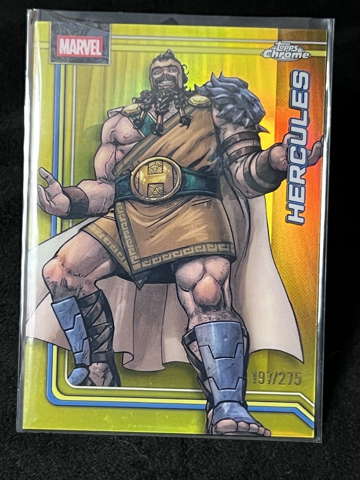 2026 Topps Chrome Marvel Comics Hercules Yellow Refractor #/275
