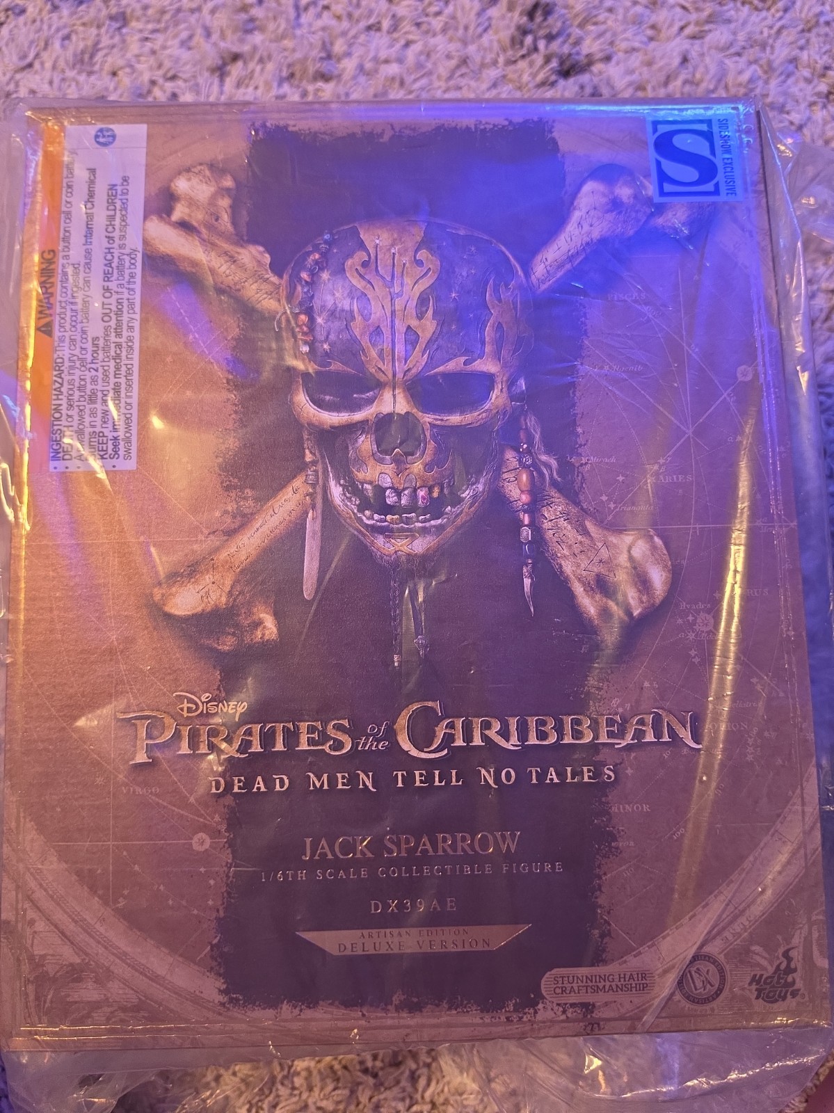 Hot Toys Jack Sparrow (Edizione Artigianale Versione Deluxe) DX39AE NUOVO