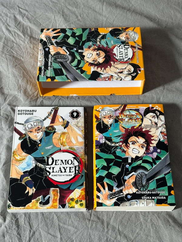 Manga Demon Slayer Coffret Tome 9 + Roman Jeunesse Tome 4