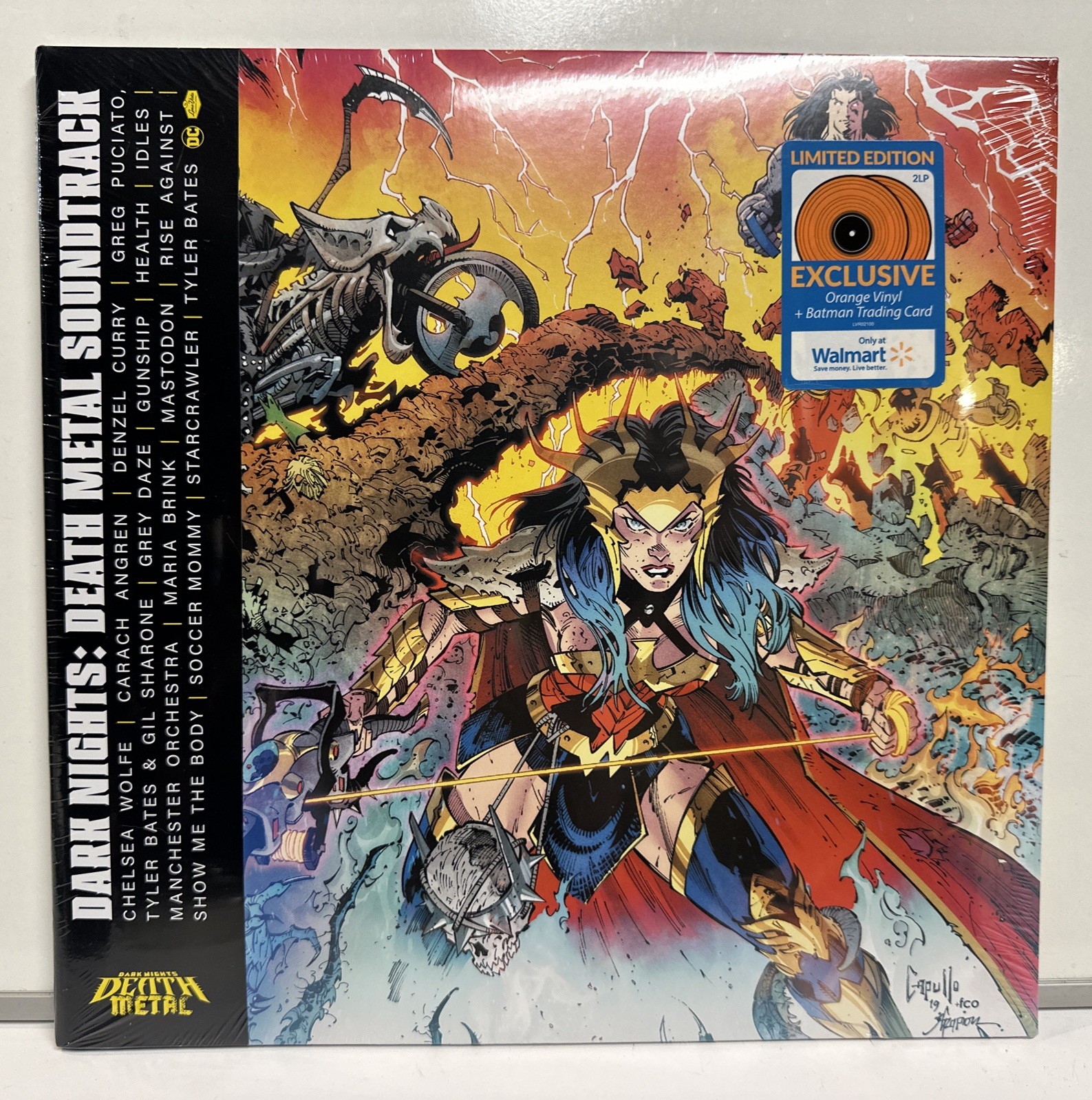 DC Comics Dark Nights: Death Metal Soundtrack 2LP Orange Vinyl Walmart Exclusive