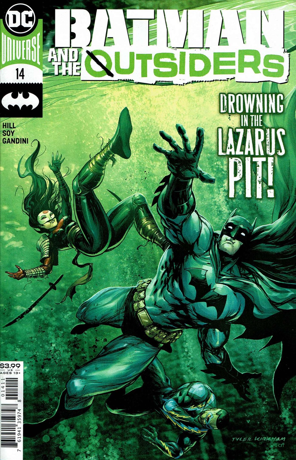 Batman and the Outsiders (3rd Series) #14 VF/NM; DC | Lazarus Pit - w/Bag+Board