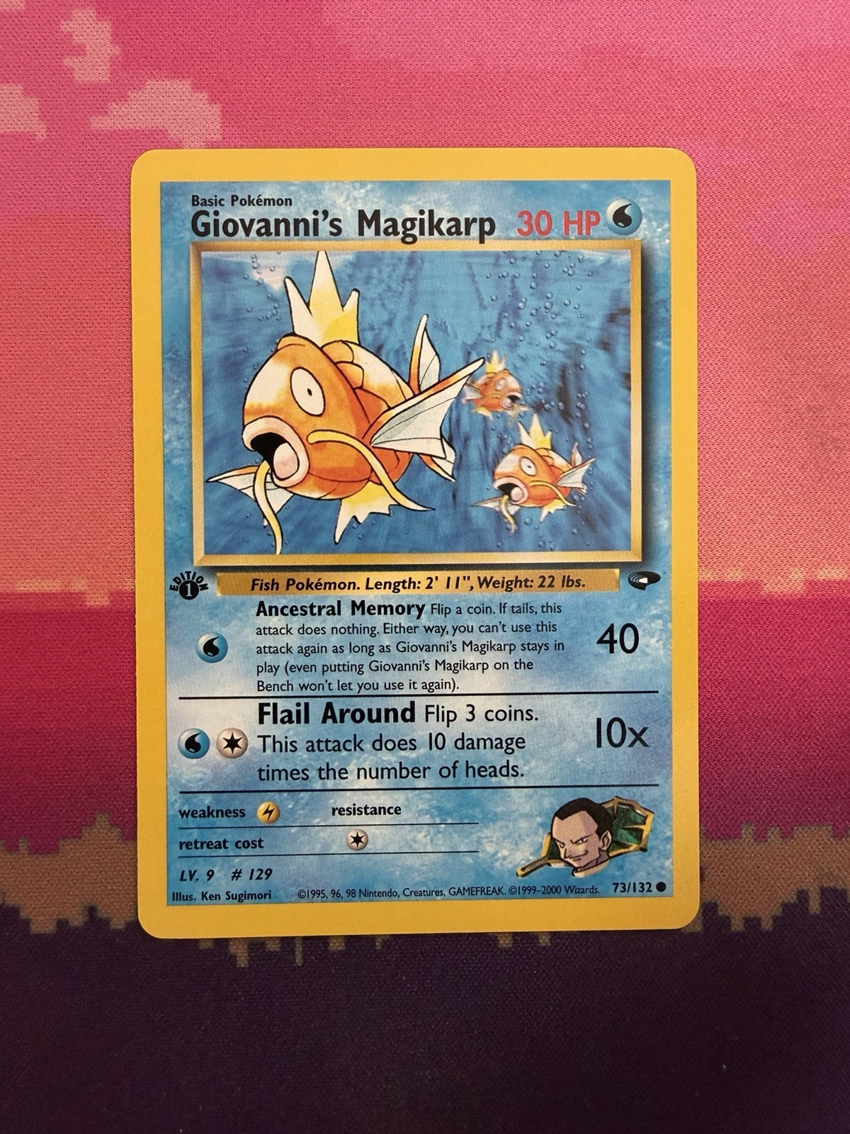 Pokemon Card Hariyama Prize Pack Stamp Mega Evolution Rare 073/132 Near Mint
