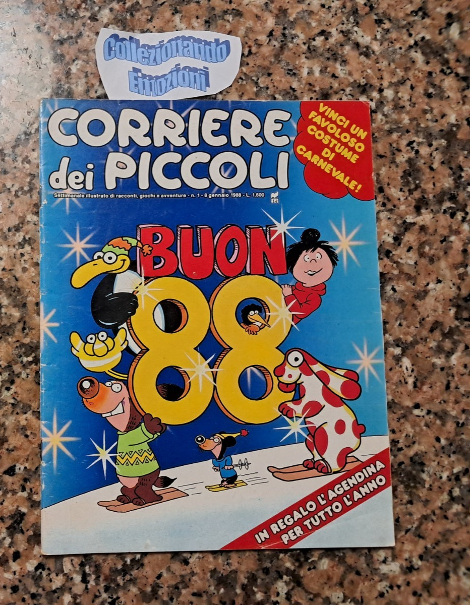 Corriere dei piccoli 1 1988-no agenda-Buon 1988-Maple Town-La Pimpa