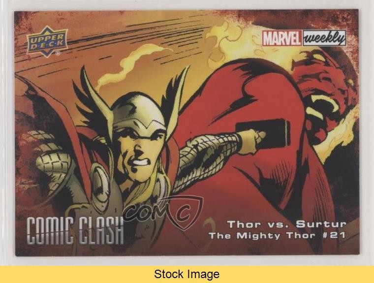 Upper Deck 2019 Marvel Weekly Comic Clash Thor vs Surtur #CC-64 LEGGI 0p3