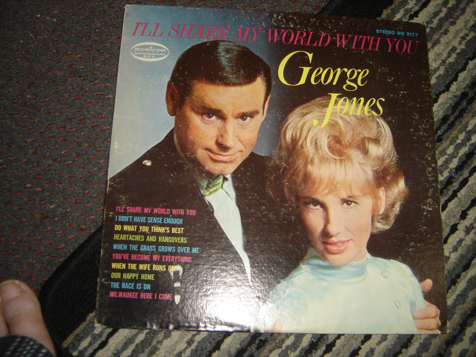 George Jones - I'll Share My World With You 1969 USA Orig. Vinyl LP E/VG
