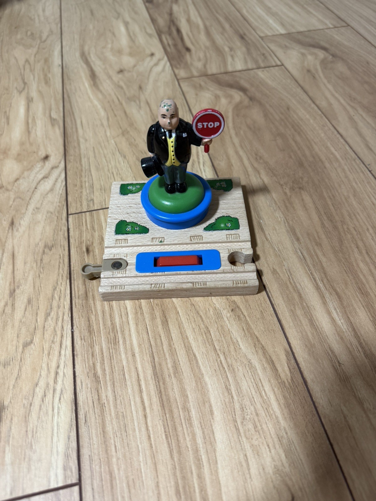Sir Topham Hatt Stop & Go Track Piece Thomas The Tank Engine Wooden Railway