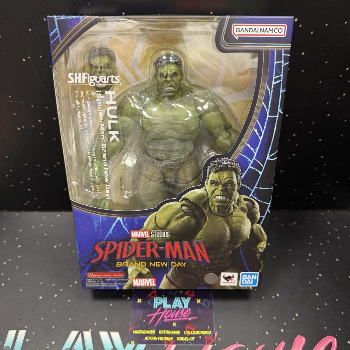 HULK SPIDERMAN MARVEL BRAND NEW DAY SH S.H. FIGUARTS ACTION FIGURE NUOVA 21 CM