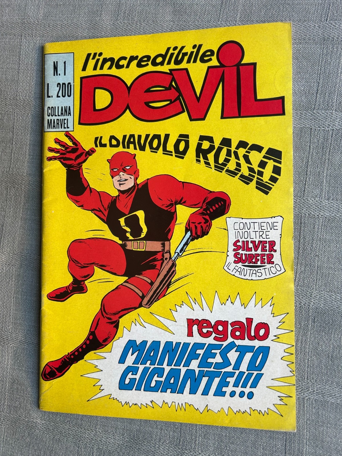 L Incredibile Devil Al Diavolo Rosso N° 1 Mai 1970 Ed Corno IN Condizioni