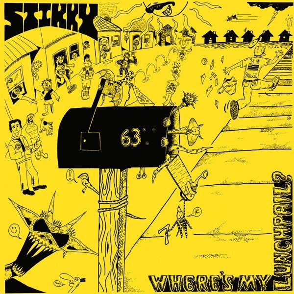 STIKKY Where's My Lunchpail? LP 1988 1st Press Lookout Spazz Infest Crossed Out
