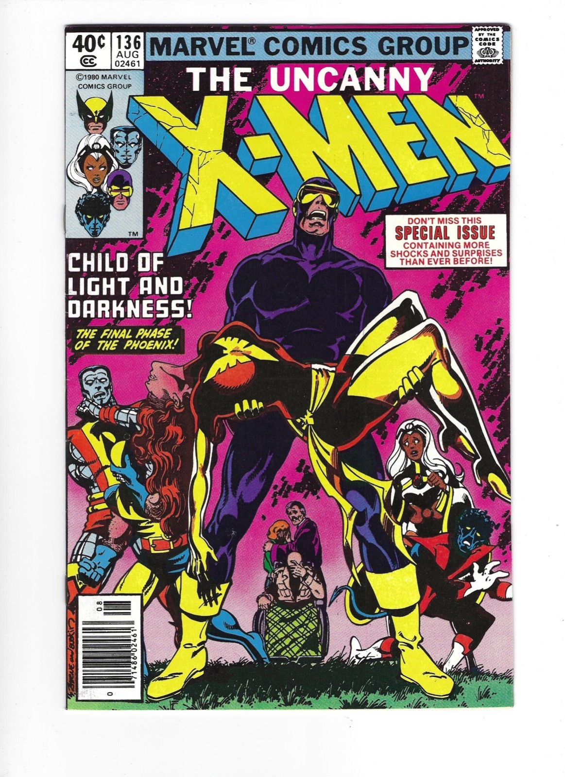 X-Men #136 1980 Flat tight glossy VF/NM or better! Newsstand! Death of Phoenix