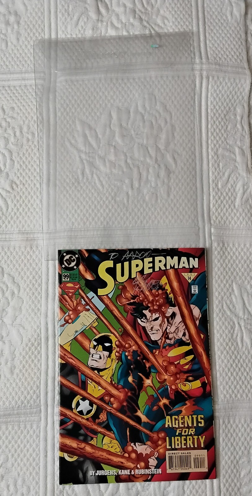 VF 1995 D.C. Comics Superman Vol. #2 Agenti per la Libertà Firmati Gil Kane No C.O.A