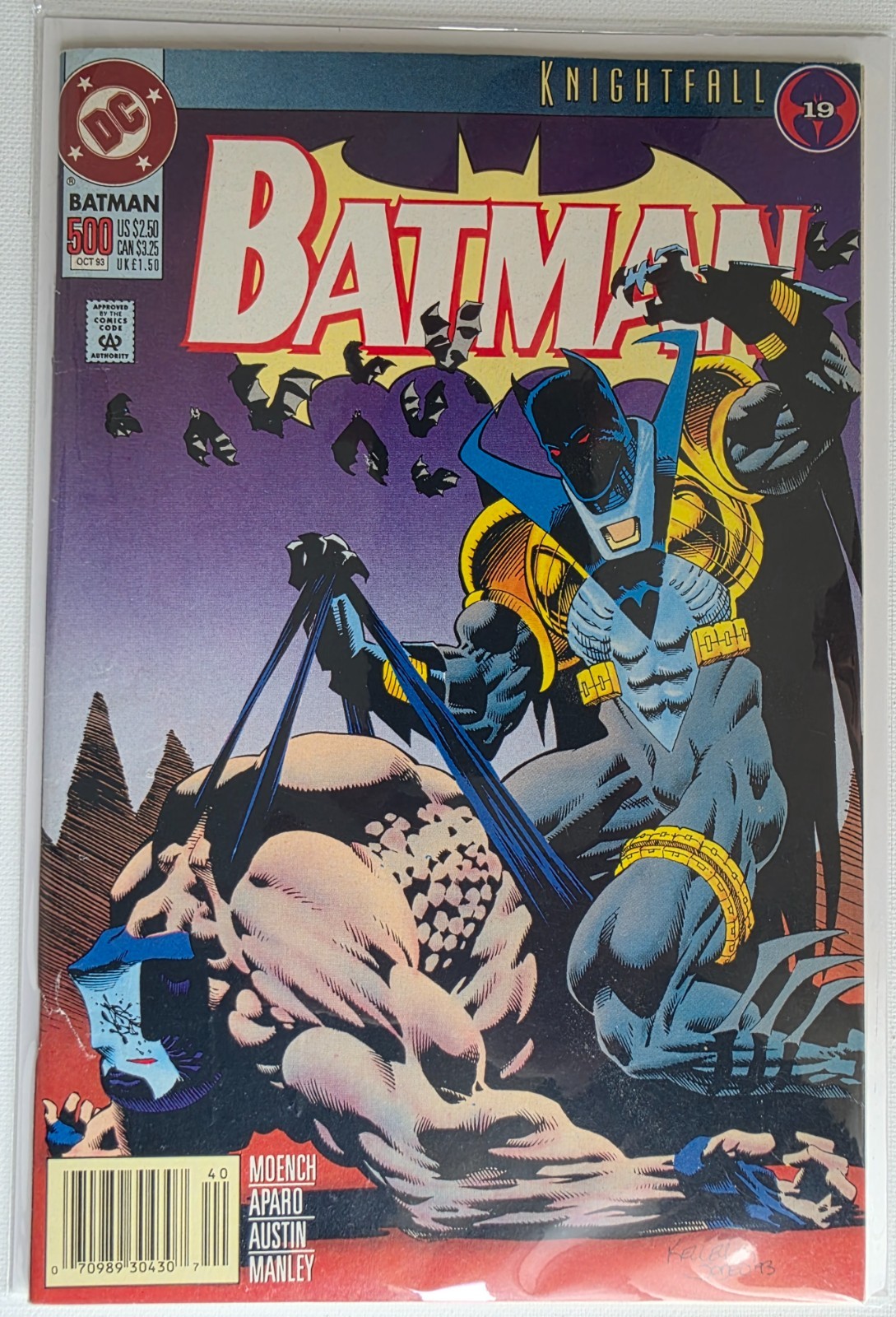 BATMAN #500 (1993) EDIZIONE EDICOLA KNIGHTFALL 19 DC COMICS AZRAEL BANE