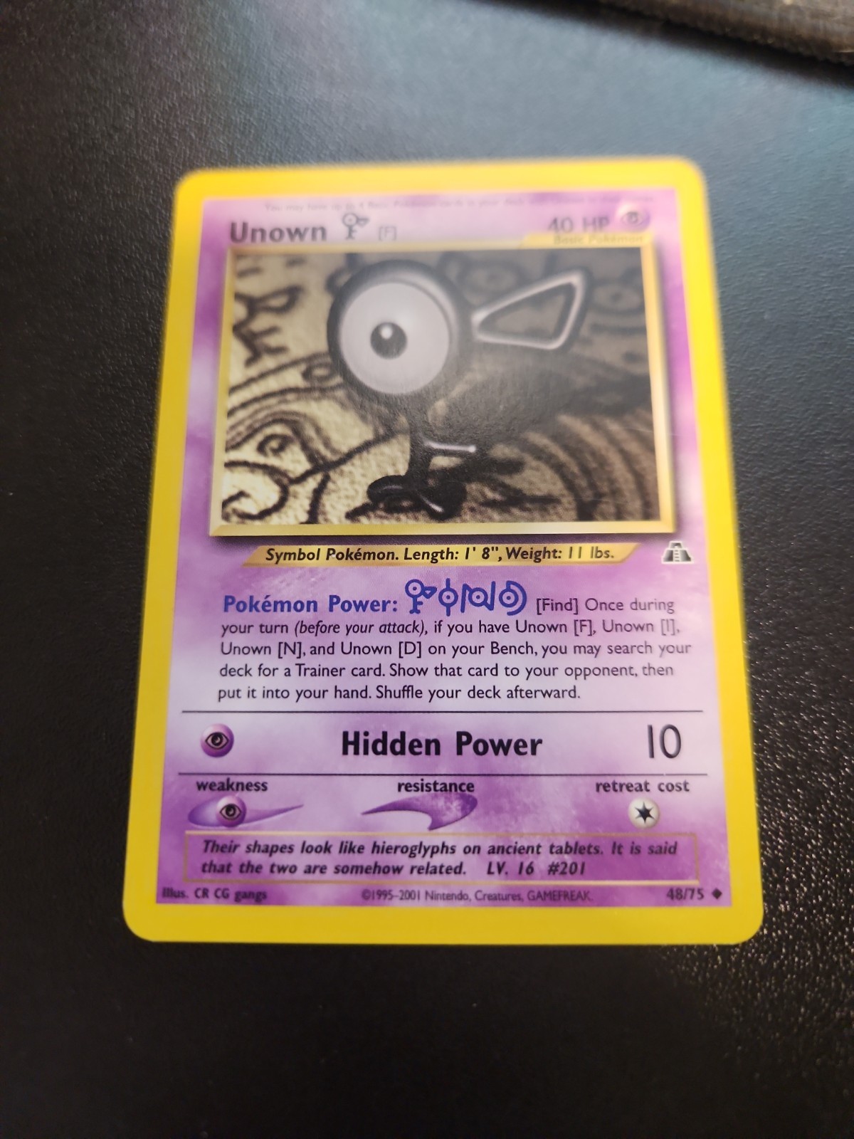 Unown [F] Uncommon Neo Discovery 48/75 LP Unlimited