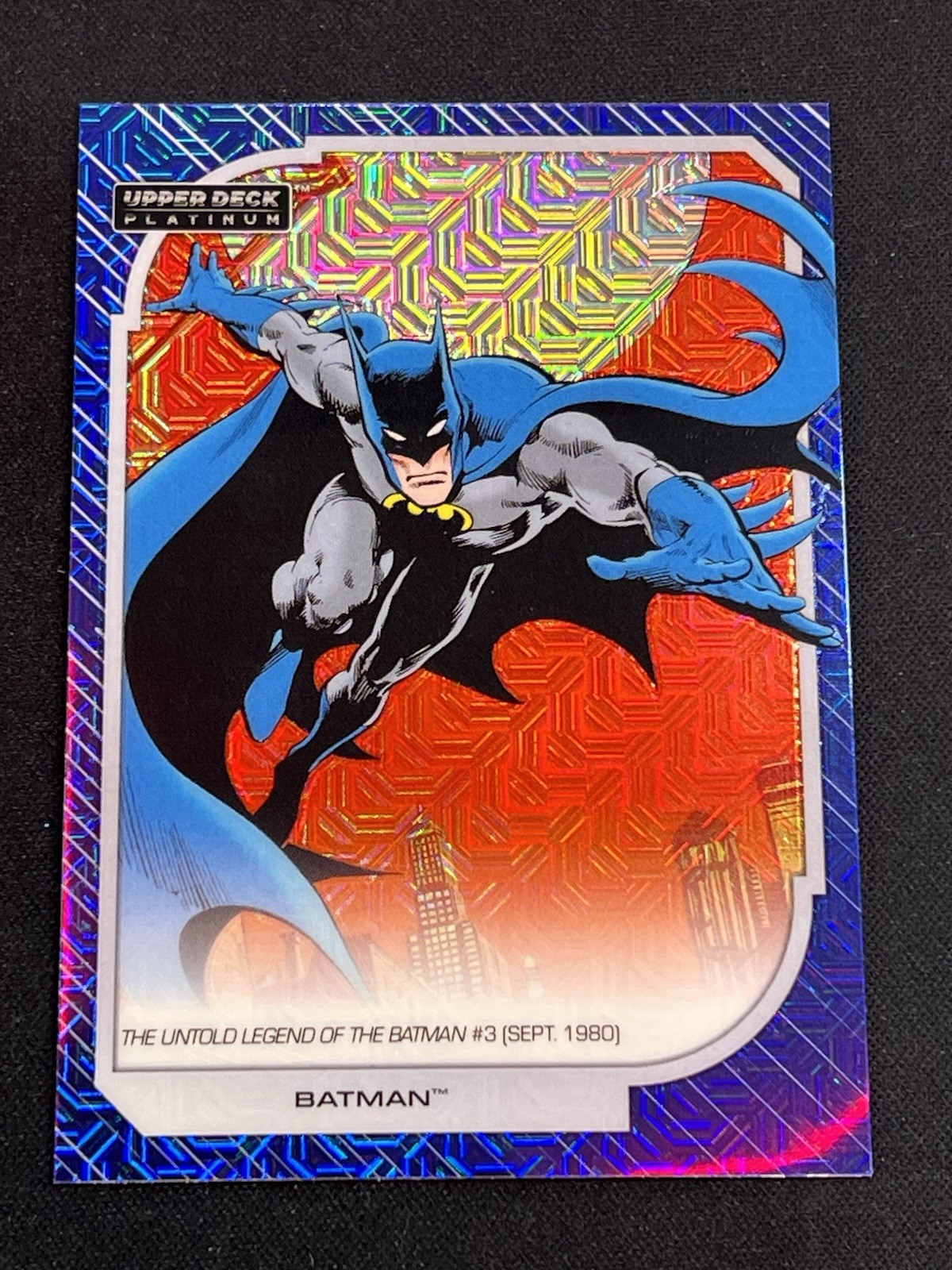 2026 UPPER DECK DC PLATINUM BATMAN BLUE TRAXX 172/499 #101