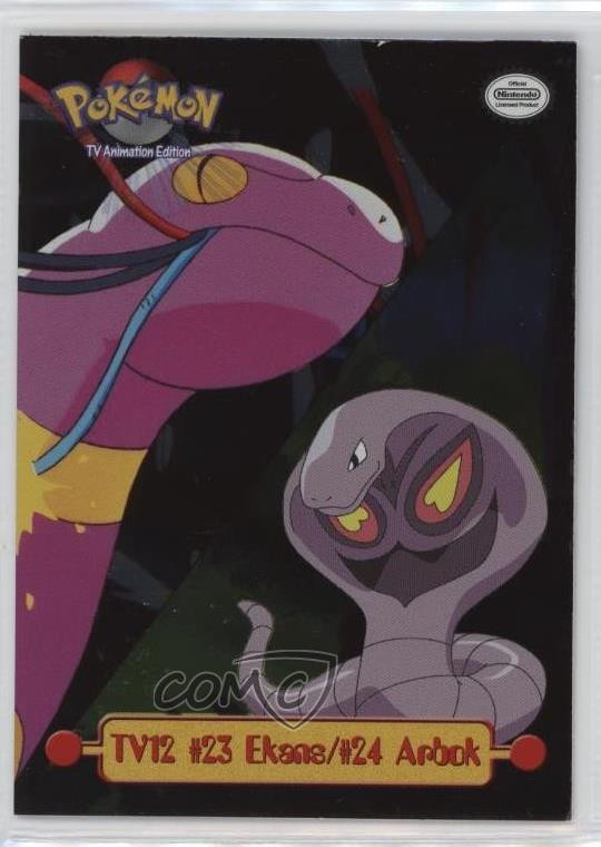 #23 Ekans #24 Arbok Silver Foil prima stampa (logo Blue Topps) #TV12 1999 16q7