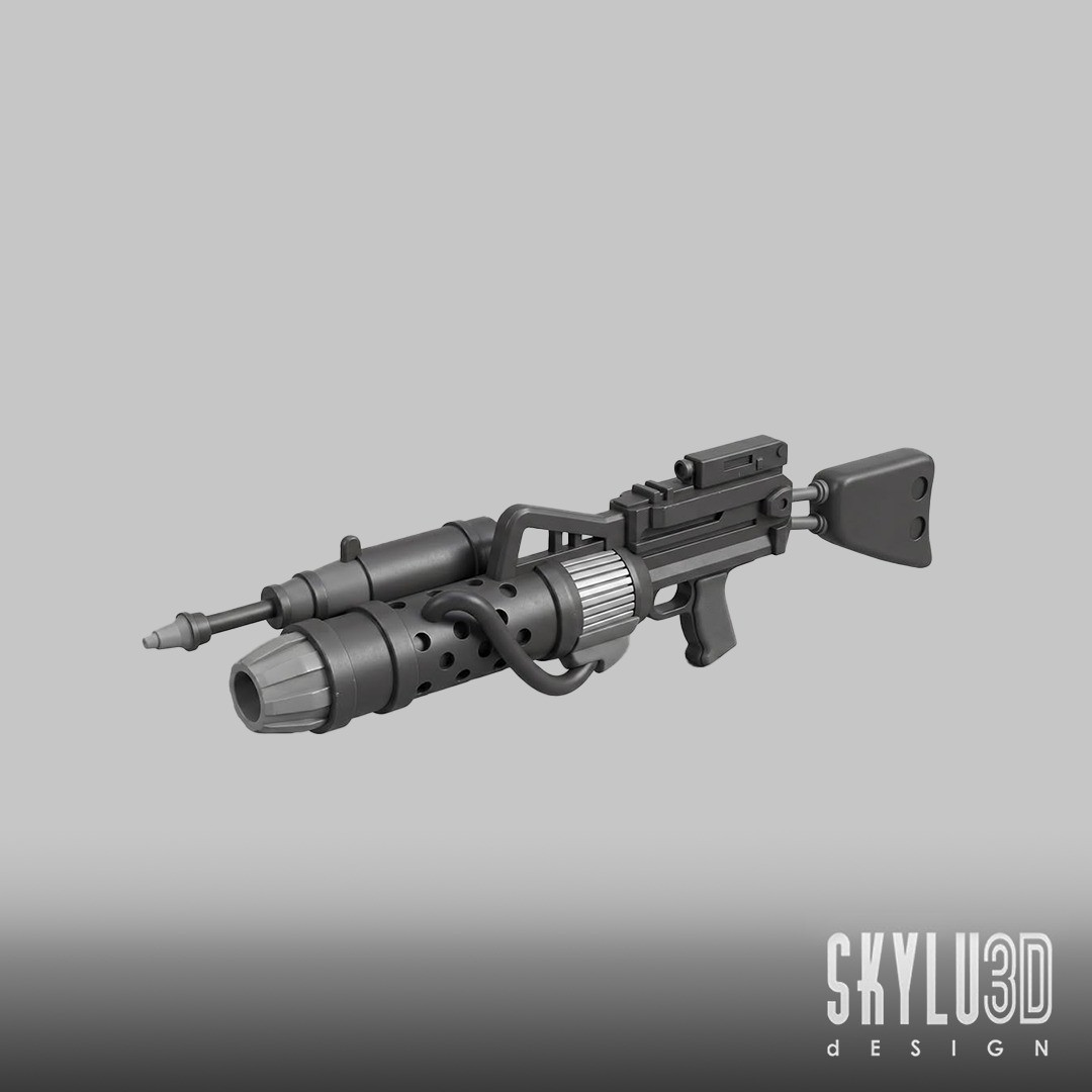 Replica FlameThrower Imperial TFU PS2 personalizzata stampata in 3D Prop 1:1 (non funzionante)