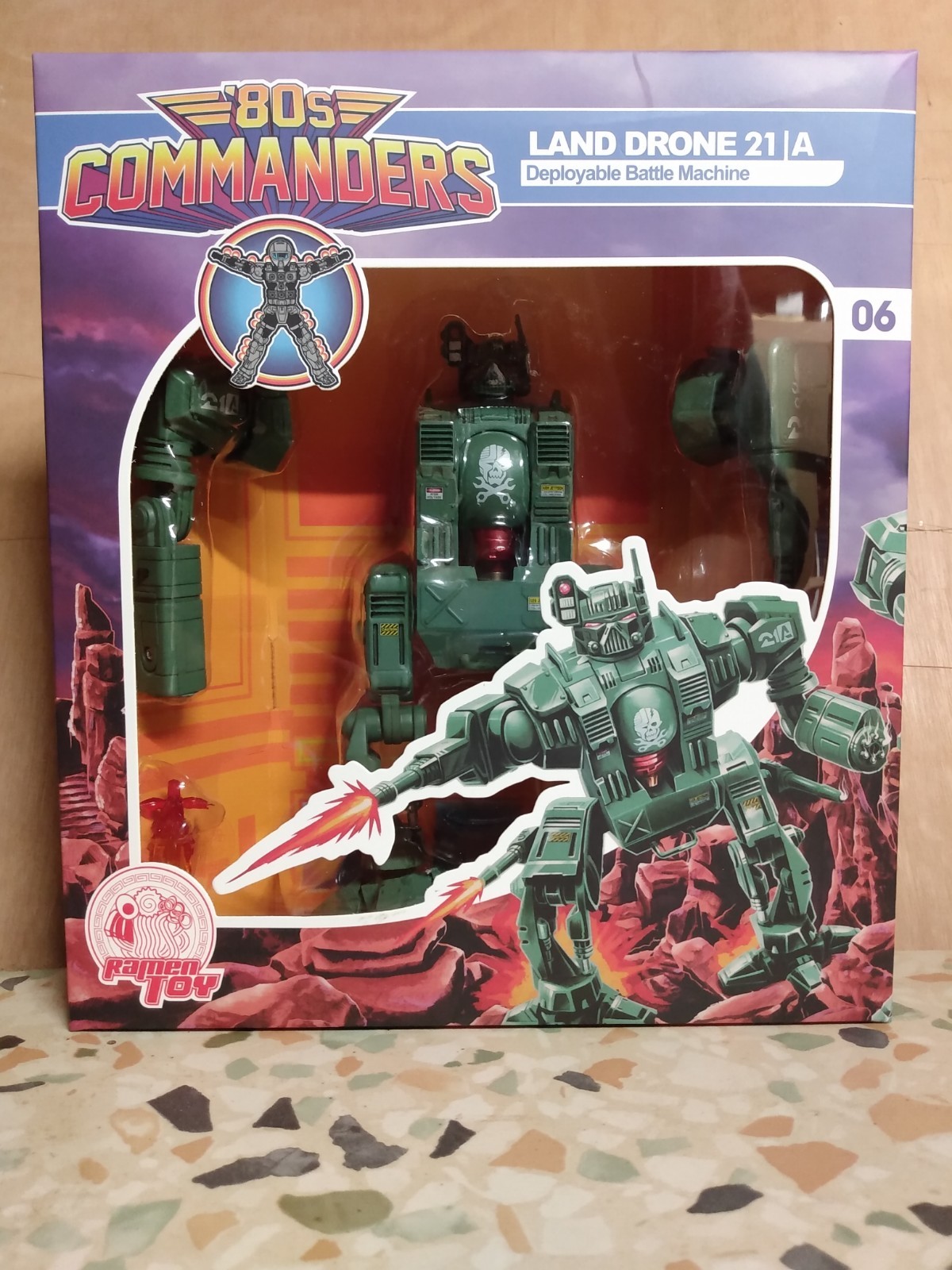 RAMEN TOYS 80S COMMANDERS CENTURIONS Land Drone nuovo con scatola Doc Terror 